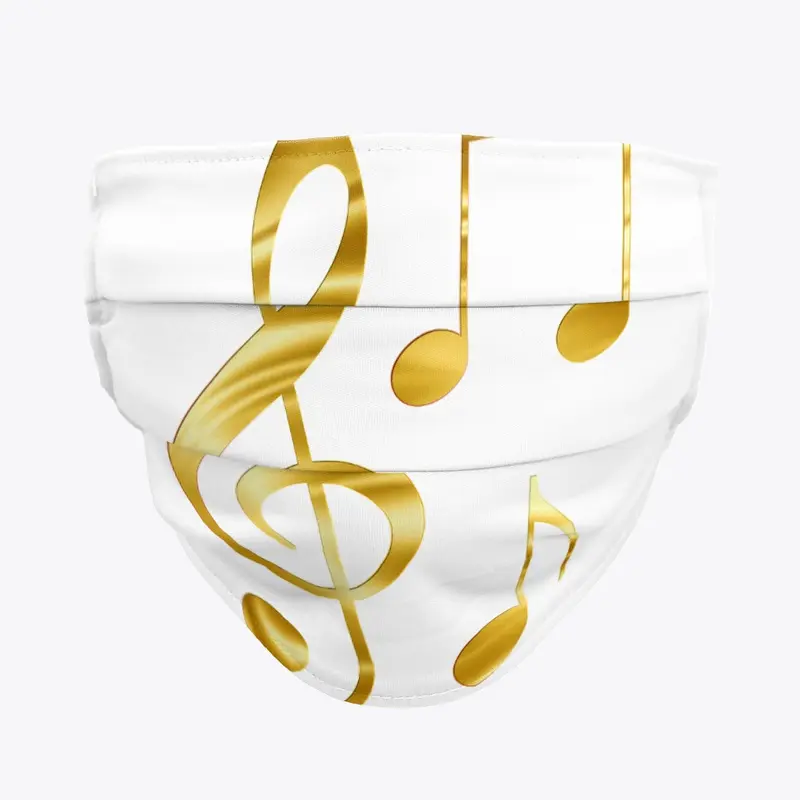 CLOTH FACE MASK MUSIC NOTE
